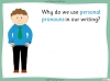Personal Pronouns - Years 3 and 4 Teaching Resources (slide 6/25)